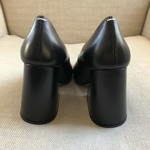 Maison Martin Margiela Heels Pumps Black Leather US 6 EU 36 - Picture 5 of 8